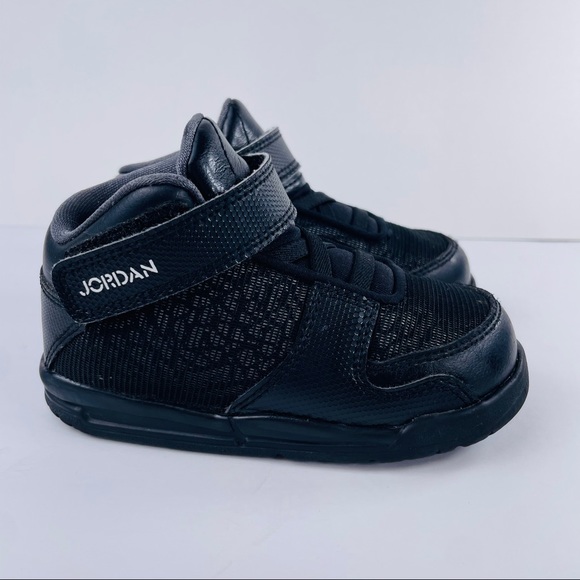 Nike Air Jordan Flight Club Black Basketball Shoes 602663-010 Toddler’s Size 7C - Picture 3 of 10